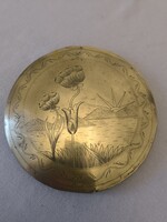 Szecessziós gyönyörű cizellàlt óra Inga lencse nagy méretű àlló Óra inga lencse