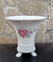 Hollóházi Hajnalka mintás oroszlánlábas váza