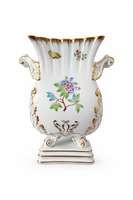 HERENDI VIKTÓRIA porcelán harmonika váza, díszváza