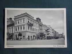 Képeslap,Kolozsvár,Deák Ferenc utca,városi látkép,részlet,Margit fényképészet kiadás Bp., 1940-