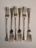 Antik ezüst desszertes villa, Dianás, 198g