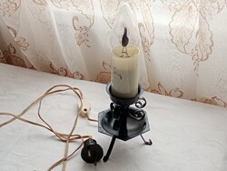 Asztali lámpa ОГОНЕК-3M Szovjetunió éjszakai fény glimm izzóval gyertya alak vintage