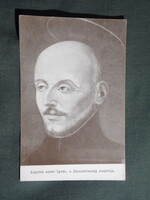 Képeslap,grafikai,Loyolai Szent Ignác a Jézustársaság alapítója,Apostol nyomda kiadás Bp.,1930-