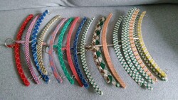 Retro szövetbevonású fa vállfa 18 db