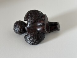 Vintage polcdísz angyalfigura – ültethető, 20. század közepe