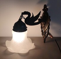 Antik szecessziós hattyús fali kar ALKUDHATÓ