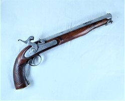 KÜLÖNLEGES, ANTIK, ELÖLTÖLTŐS PISZTOLY, CA. 1820!!!