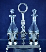 KÁPRÁZATOS, ANTIK EZÜST ITAL TARTÓ, PÁRIZS, CA. 1820!!!