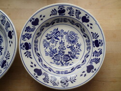 Antik Wilhelmsburg fajansz hagymamintás tányér 23,5 cm - darabra