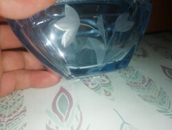 Art deco csiszolt kék üveg hibátlan állapotban.Hihetetlen akciók aukciók hétvégére