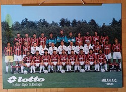 MILAN A.C. 1995/96 poszter kartonra kasírozva