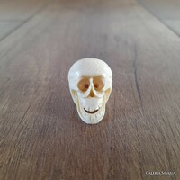 Antik faragott csont netsuke koponya