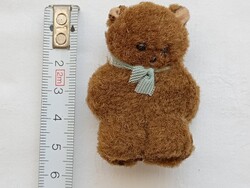 Kulcstartó 030 - Miniatűr plüss maci 4,5cm kulcstartó függeszték vintage