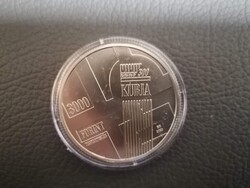 Kúria 3000 forintos, BU, UNC érme