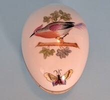 Herendi Viktória mintás tojás alakú Bonbonier ! 7 cm x 5 cm !