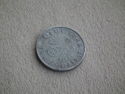 Németország, horogkeresztes birodalmi 1 Pfennig (Reichspfennig), 1942 A