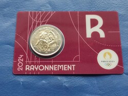 FRANCIAORSZÁG 2 EURO 2021 2024 PÁRIZS OLIMPIA! BÍRKÓZÁS! BU COINCARD! BIMETÁL! RITKA!