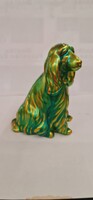 Zsolnay eozin Spániel kutya.
