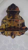 Antik,japán chinoiserie fali lakkpolc,sarokpolc