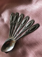 Antik kávés kanál - 6 db