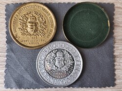 Ország Gyülési Emlék 1865 szélén jelzett, réz dombornyomott dobozában. Ritka!