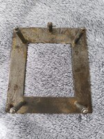 Antik fali óra konzol vasból készült,1,2,3 súlyos falióra szerkezet alkatrész