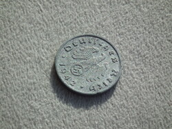 Németország, horogkeresztes birodalmi 1 Pfennig (Reichspfennig), 1942 A