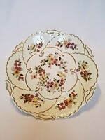 Zsolnay kézzel festett Pillangós fali dísztál (397.)