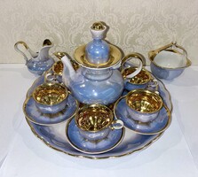 Baranivka porcelán mokkás-/kávéskészlet – szovjet luxus export darab (1960–1980)