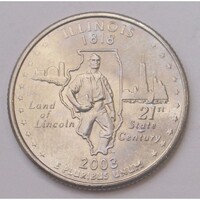 USA,quarter dollar 2003 D - Illinois aUNC+