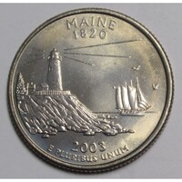 USA,quarter dollar 2003 P - Maine aUNC+