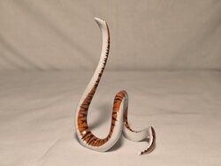 Ritka art deco Kőbányai porcelán kígyó ( Drasche)