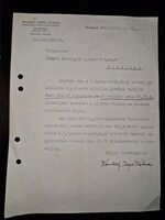 1940, Konkoly Thege Kálmán országgyűlési képviselő eredeti levele