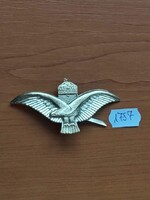 MH TISZTI REPÜLŐS SAPKAJELVÉNY 1757.