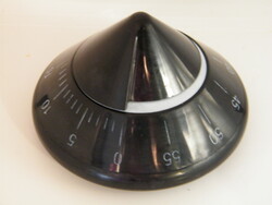 Retró olasz Guzzini Wikidue by Roberto Pezzetta fekete színű konyhai óra