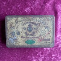 Antik Ed. Laurens "Le Khédive" márkájú egyiptomi cigarettás fémdoboz 1.