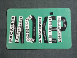 Kártyanaptár,MOKÉP,mozi,film, 1964