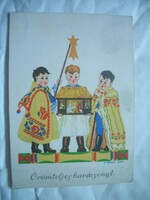 Magyar karácsonyi képeslap levelezőlap 1941