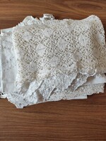 Egy nagy csomag régi csipke és textil csomag- 15 db