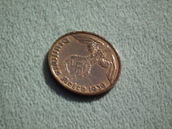 Németország, horogkeresztes birodalmi 1 Pfennig (Reichspfennig), 1939 B
