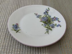 Régi ritka nefelejcses Zsolnay tányérka