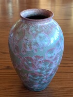 Kristálymázas kerámia váza