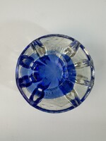 Mid-century Murano kobalt kék üveg hamutál – vintage olasz design, gyűjtői darab - 1151