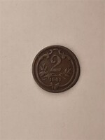 Osztrák-Magyar Monarchia 2 Heller 1901
