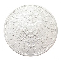 Németország,5 mark 1899 - Poroszország EF ezüst 27.77g900