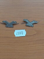 MN LÉGVÉDELMI TÜZÉR TISZTHELYETTES FEGYVERNEMI JELVÉNY 1777.