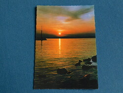 Képeslap - Balaton - O.-85/731 - naplemente