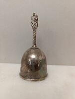 Cseléd csengő antik konyhai eszköz krómozott szép hangú hívó cselédcsengő 353 6194