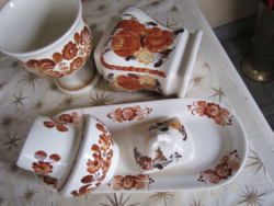 Vintage kézzel festett lengyel kerámia csomag