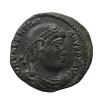 Római Birodalom,I. Valentinianus follis 364-367 Siscia - GLORIA ROMANORVM EF+ bronz